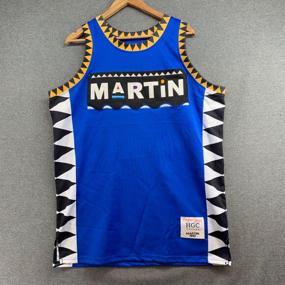 Vintage 1992 MARTIN 90s TV Show Tribal Jersey Men's 2XL Old School Hip Hop - Picture 1 of 9
